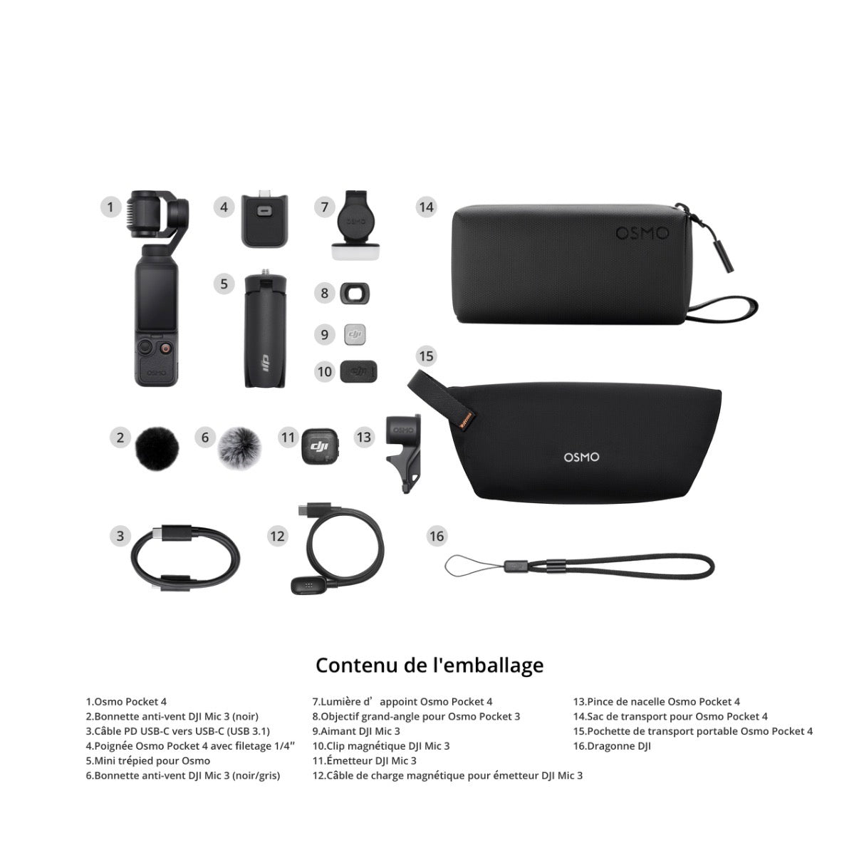 Dji Osmo Pocket 4 combo creator
