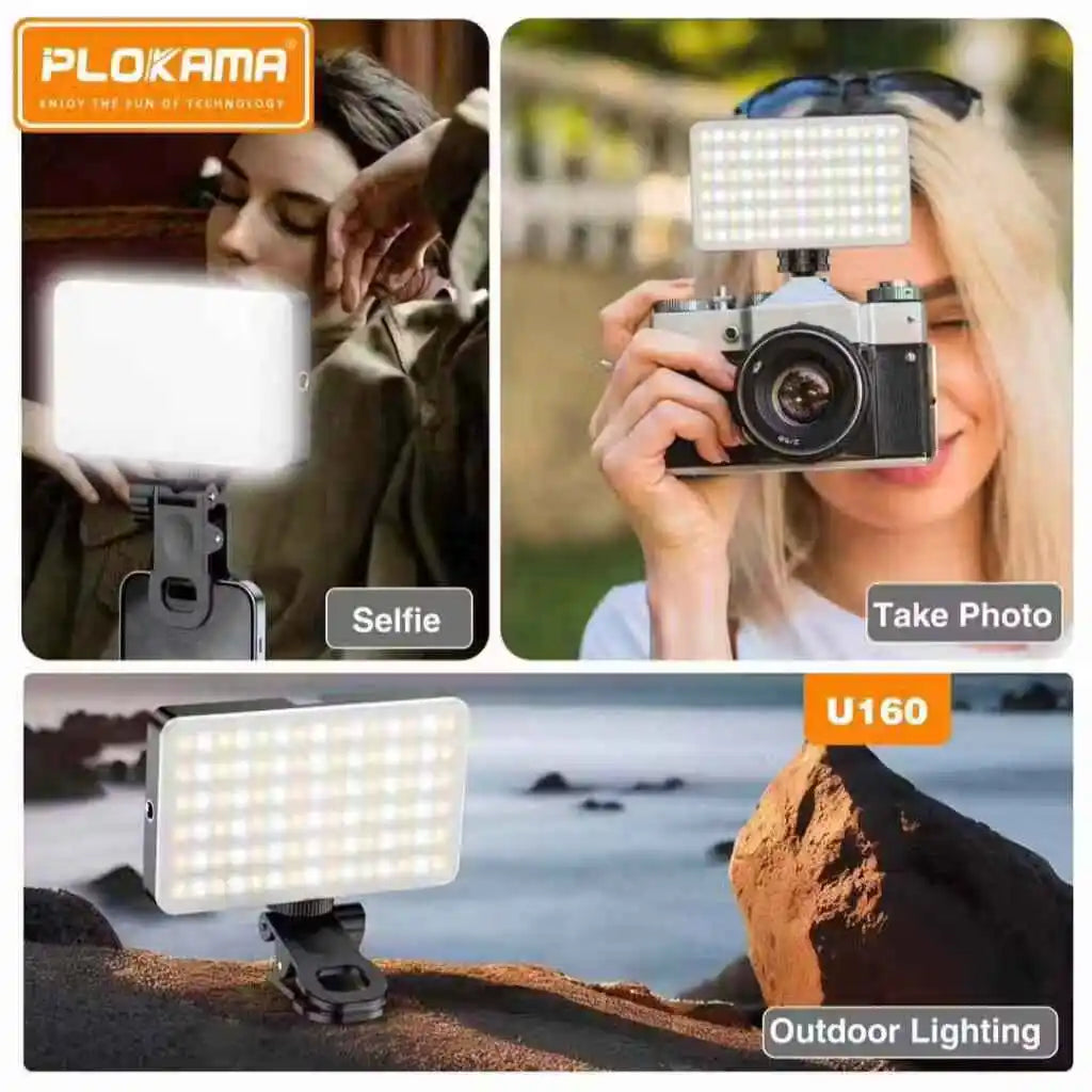 Plokama U160 Pro RGB Portable LED Light (Rechargeable)